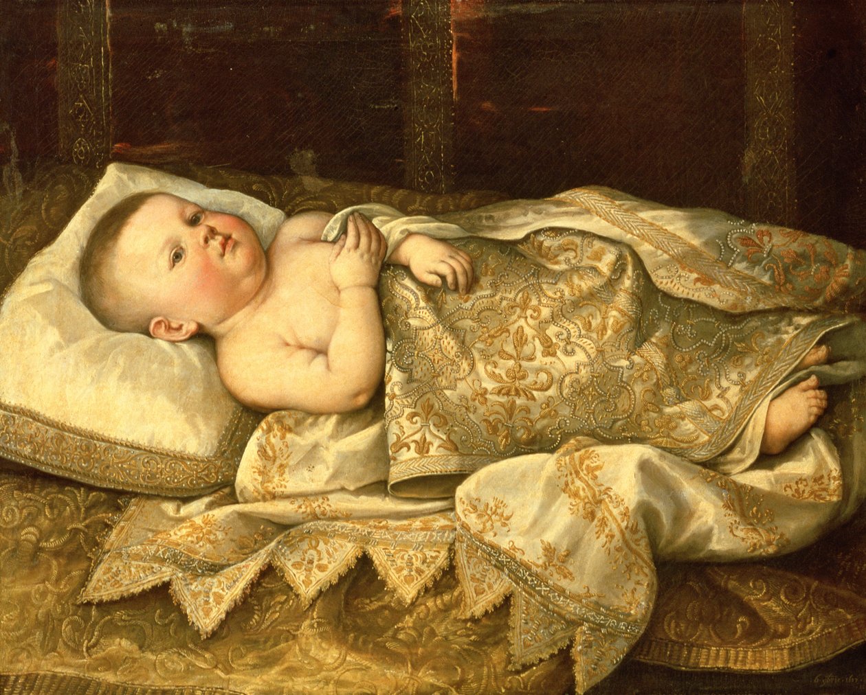 Portræt af prins Leopold de Medici som baby af Tiberio di Tito