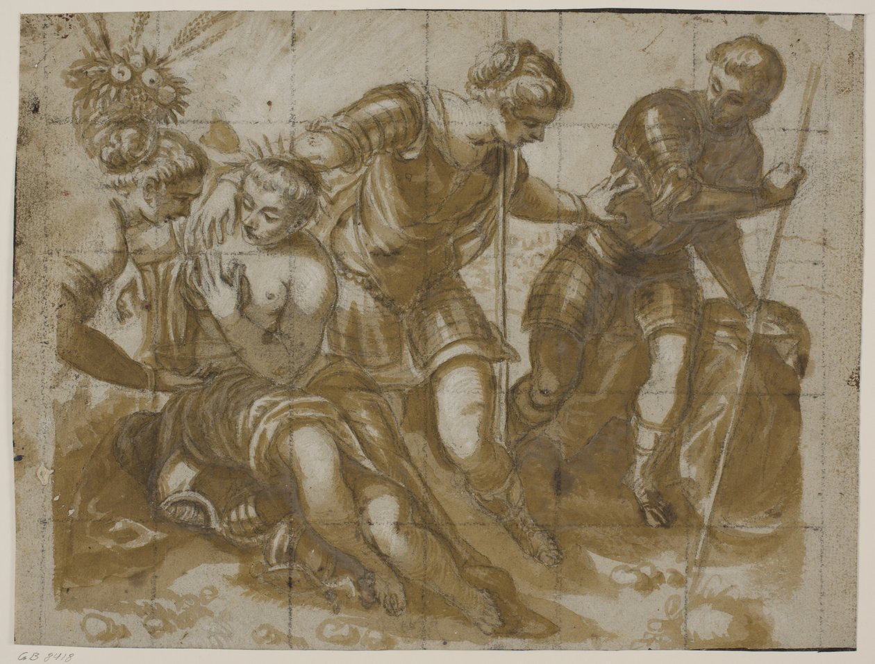 Minerva, Mars og Venus efter Jacopo Tintorettos maleri i Sala dell