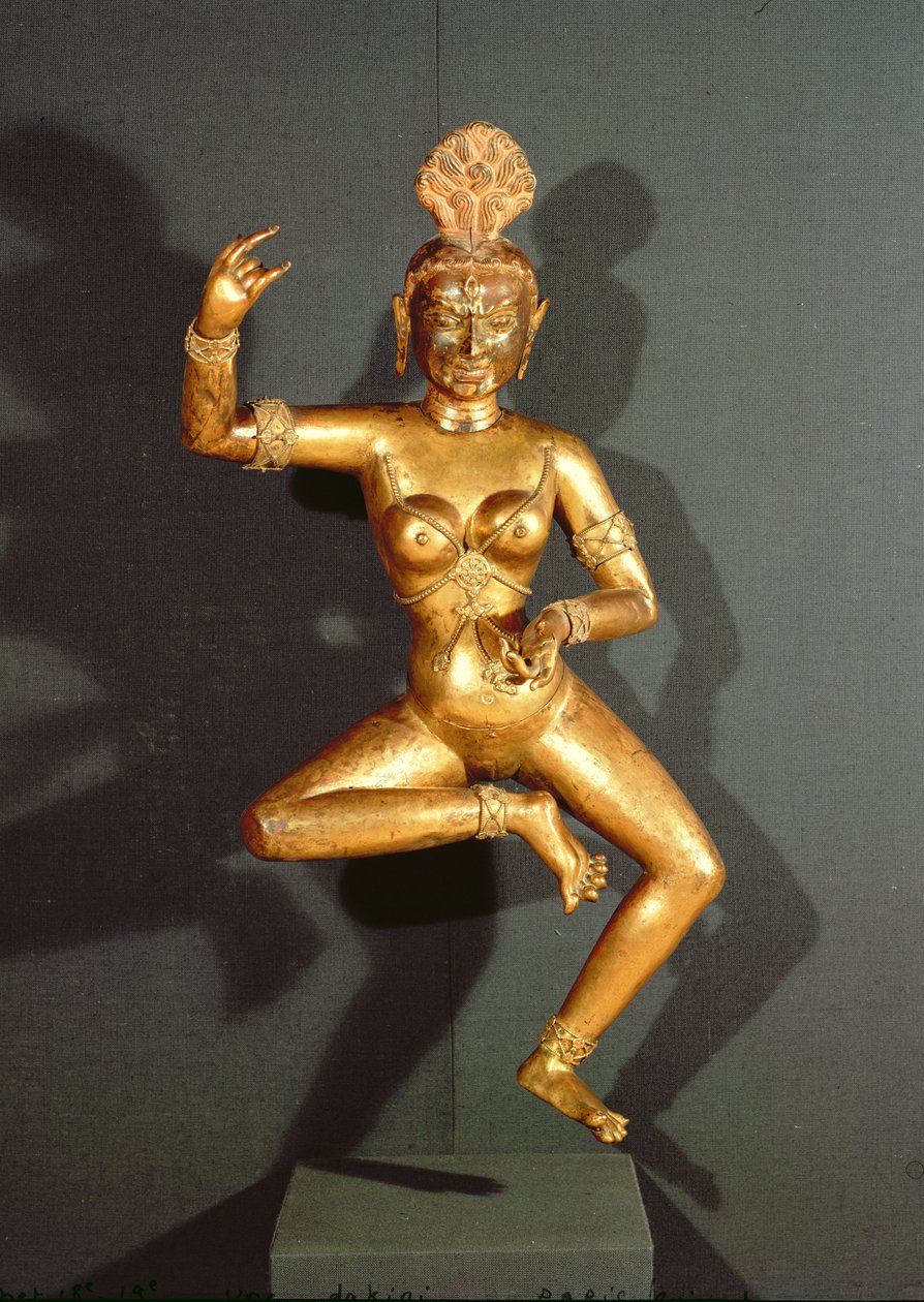 A Dakini, slutningen af det 18.-begyndelsen af det 19. århundrede (kobber) af Tibetan School