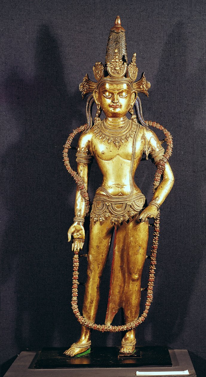 Bodhisattva Avalokitecvara, 15.-16. århundrede (bronze) af Tibetan School