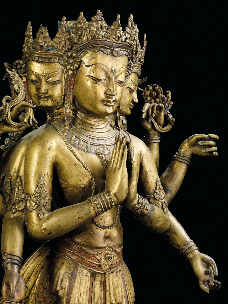 Ekadashalokeshvara-statuen af Tibetan School