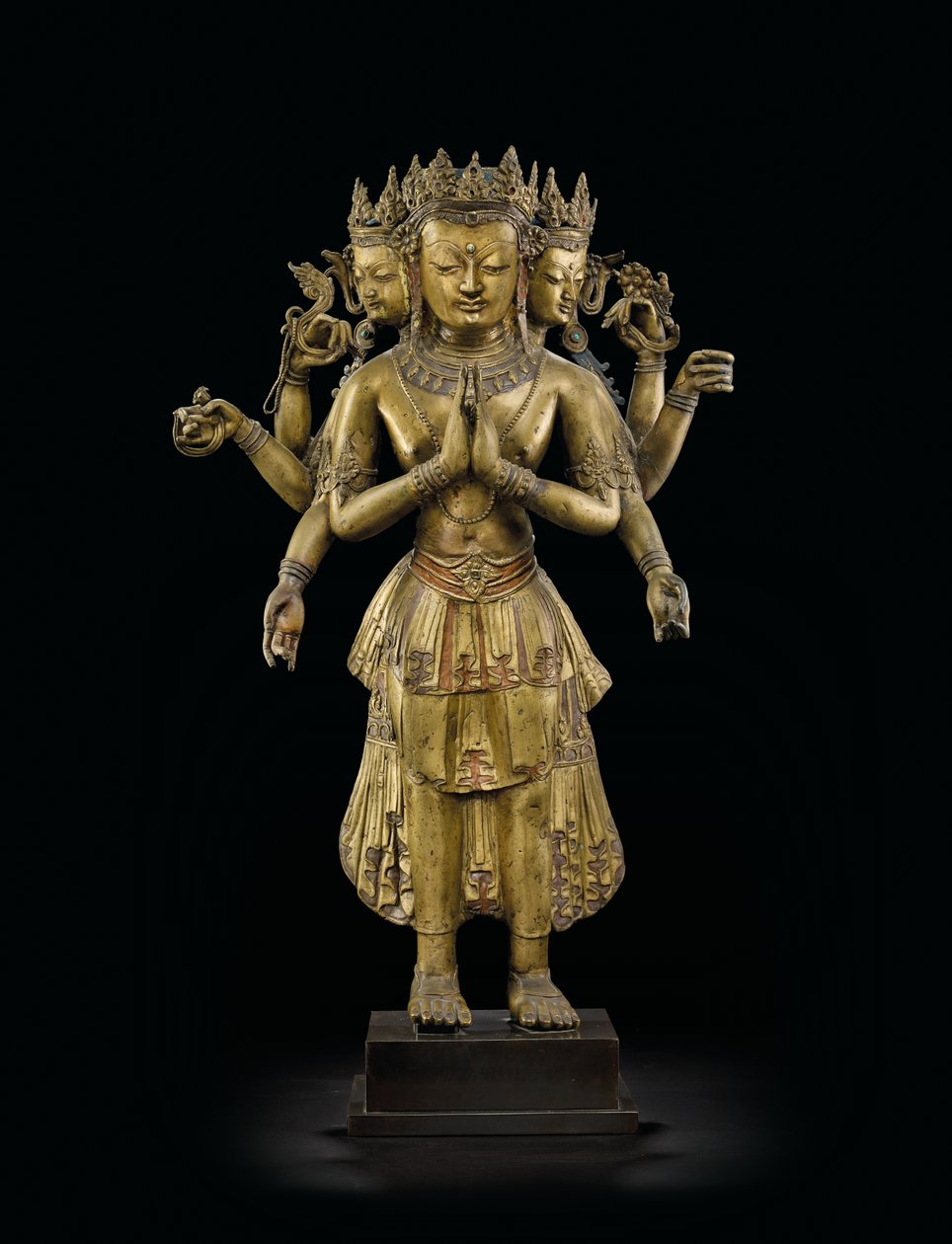 Ekadashalokeshvara-statuen af Tibetan School