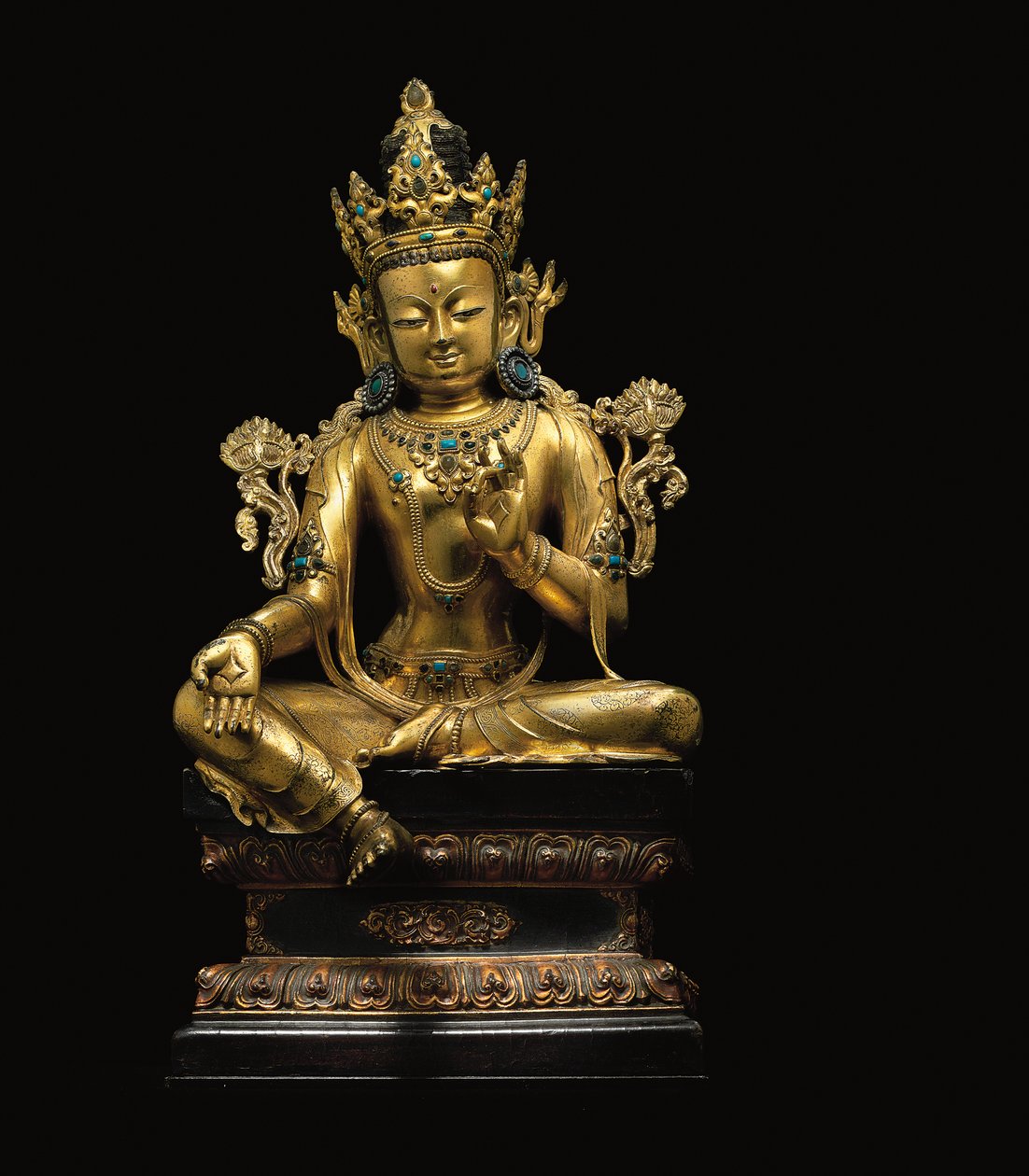 Kejserlig figur af Avalokiteshvara af Tibetan School