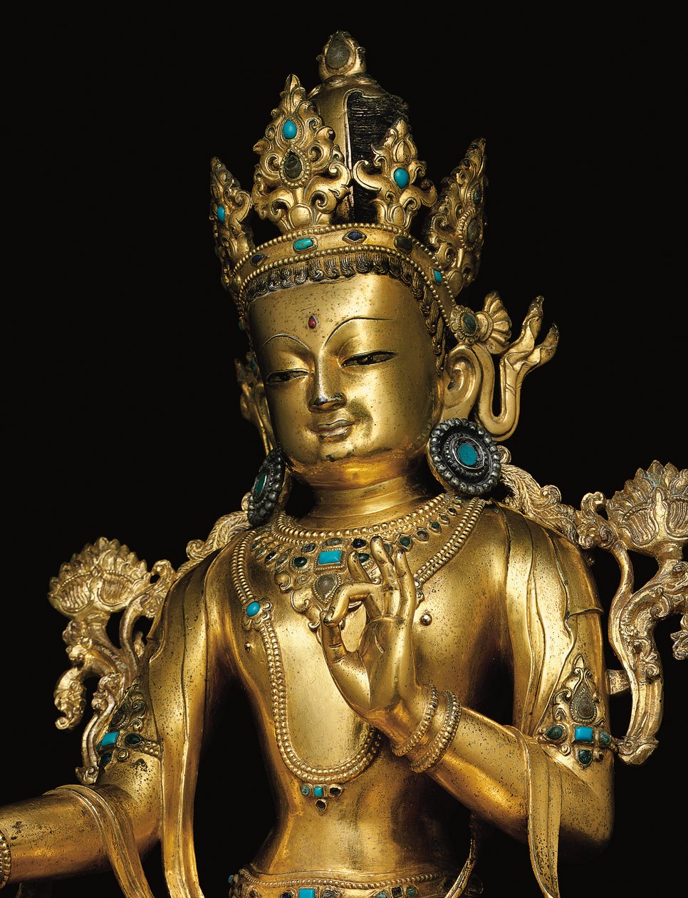 Kejserlig figur af Avalokiteshvara af Tibetan School