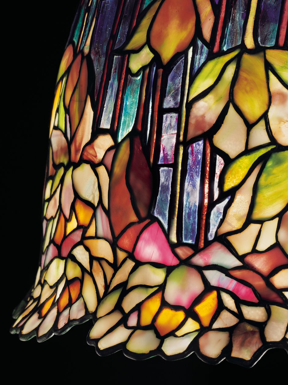 En "Pond Lily" bordlampe, ca. 1903 af Tiffany Studios