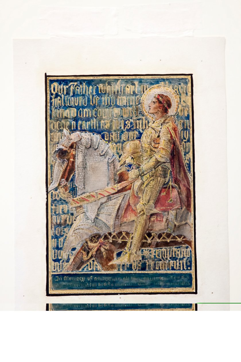 Tegneserie for Lords Prayer, skitse til mosaikpanel, Ernest Whitehouse Memorial, ca. 1896 af Tiffany and Company Tiffany and Company