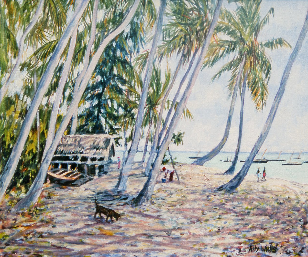 Rustling Palms, Zanzibar, 2002 af Tilly Willis