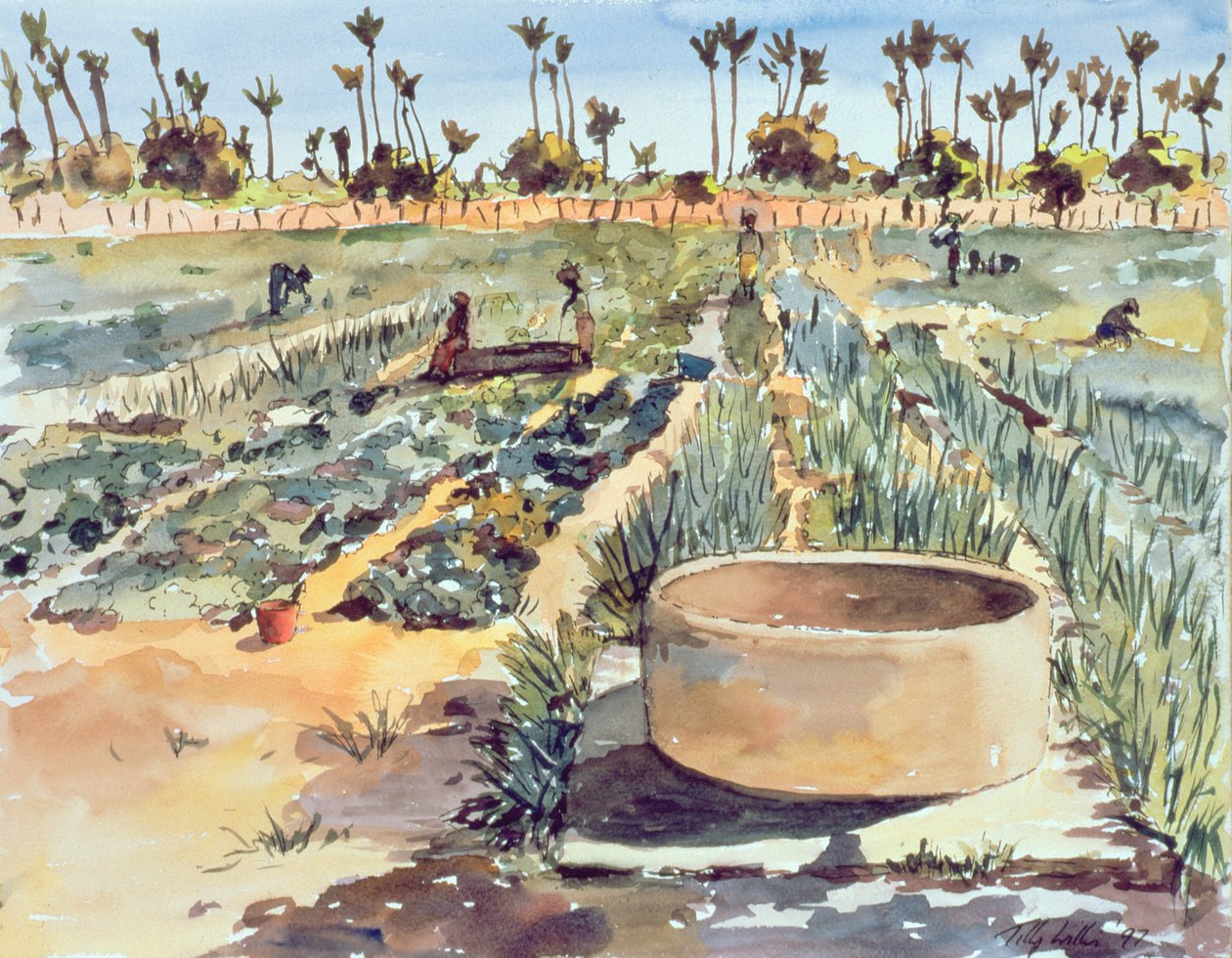 Kvindehaven, Senegal, Vestafrika, 1997 af Tilly Willis