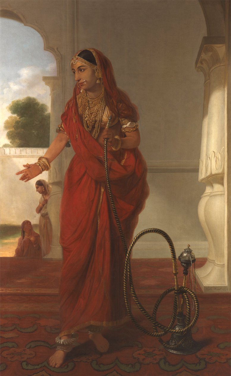 En kvinde ved domstolen i Faizabad, Indien af Tilly Kettle
