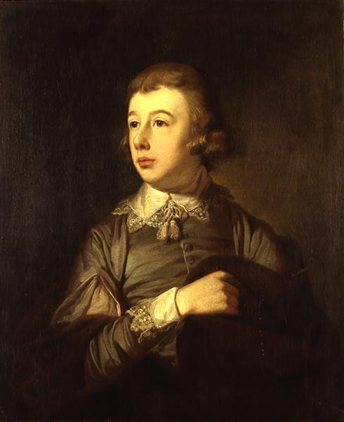 Portræt af en dreng, der siges at være William Pitt, The Younger (1759-1806) (olie på bord) af Tilly Kettle