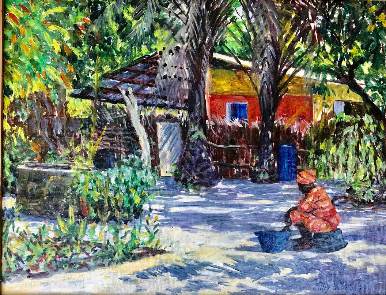 African Shadows 2019 (olie) af Tilly Willis