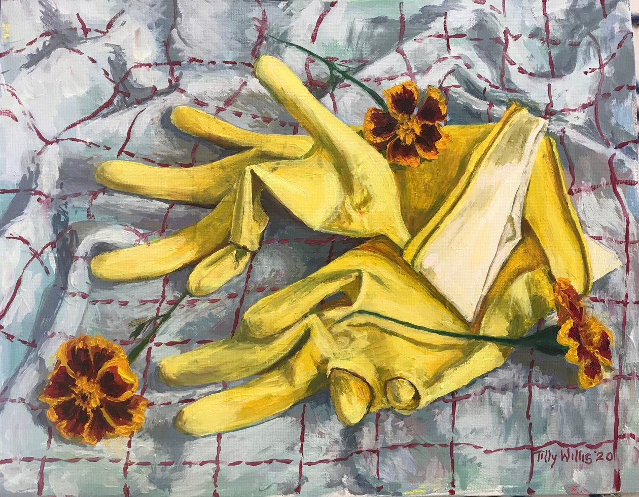 Marigolds 2020 (olie) af Tilly Willis