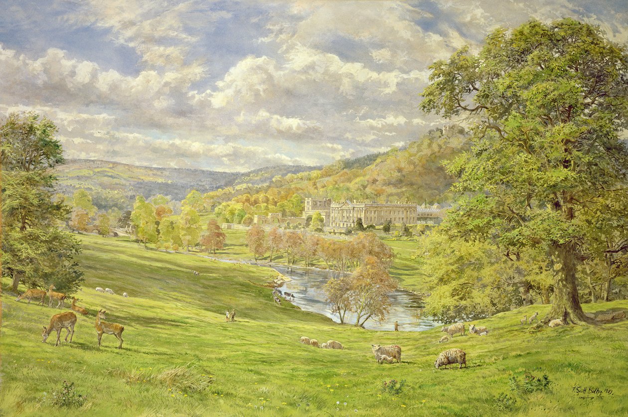 Chatsworth, 1989 (wc) af Tim Scott Bolton