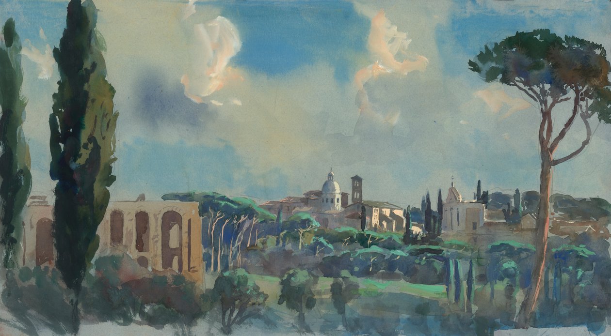 Palatine Hill, 2009 (wc på papir) af Tim Scott Bolton