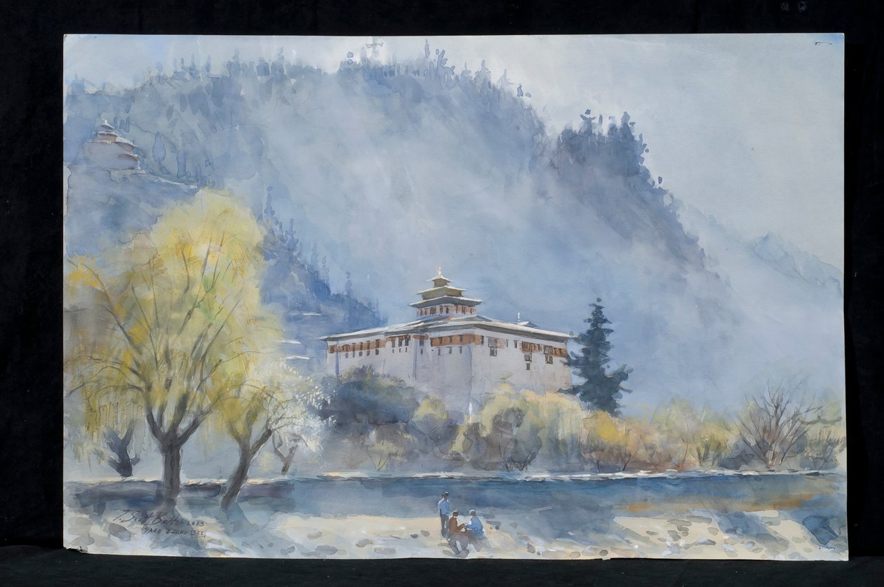 Paro Dzong, Bhutan, 2013 af Tim Scott Bolton