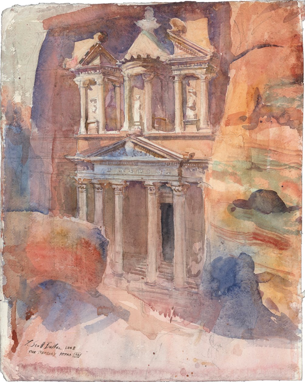 Petra Jordan, 2008 (wc på papir) af Tim Scott Bolton