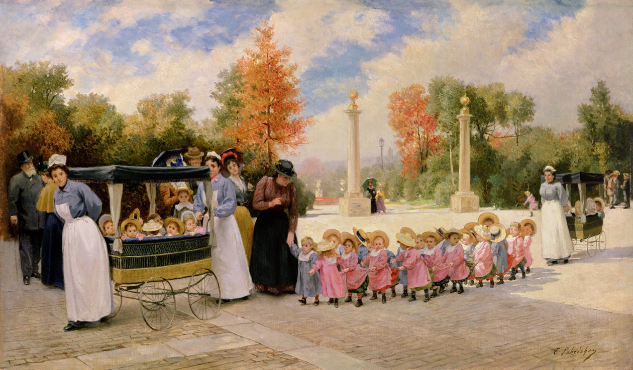 Børnevandring af Timoleon Marie Lobrichon