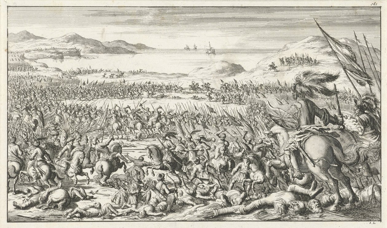 Slaget ved Ascalon den 12. august 1099, 1683 af Timotheus Ten Hoorn