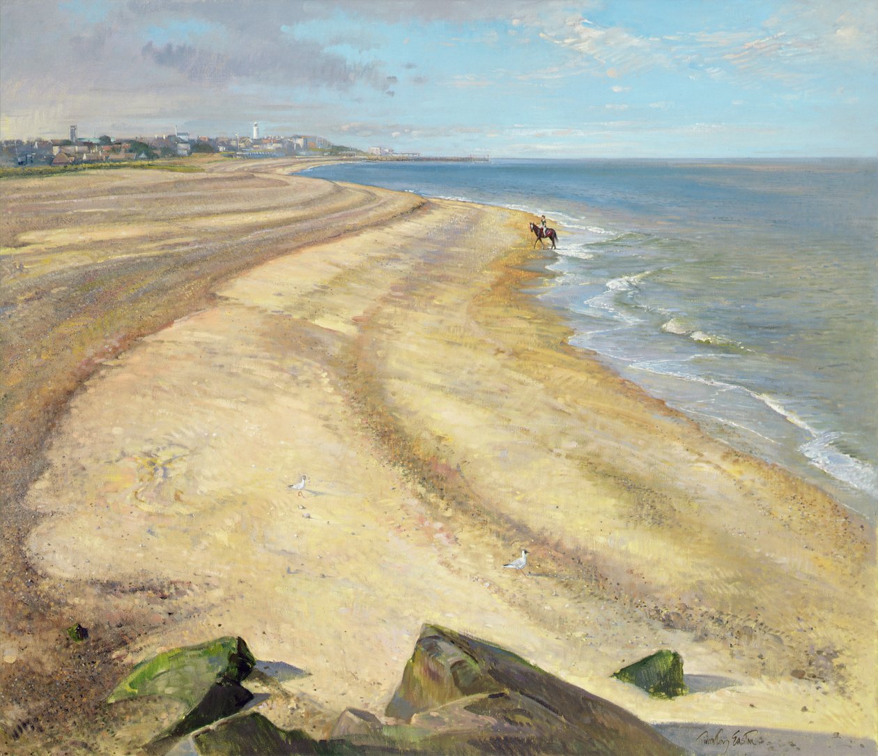 Strandkurve mod Southwold af Timothy Easton