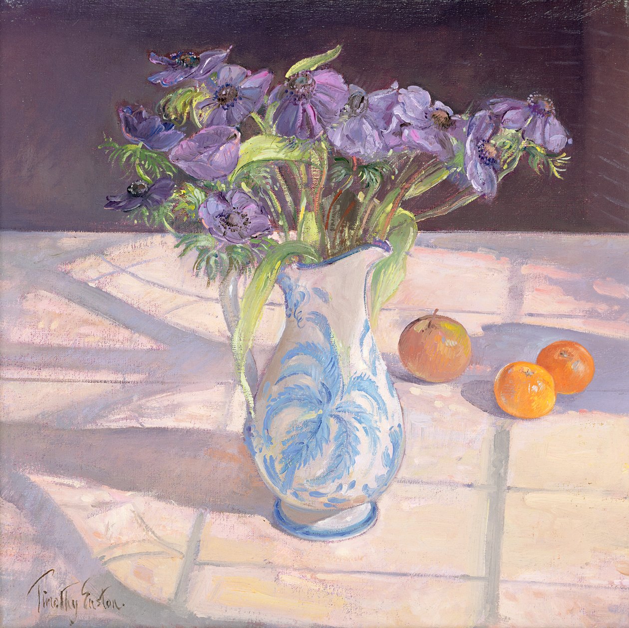 Fransk kande med anemoner af Timothy Easton