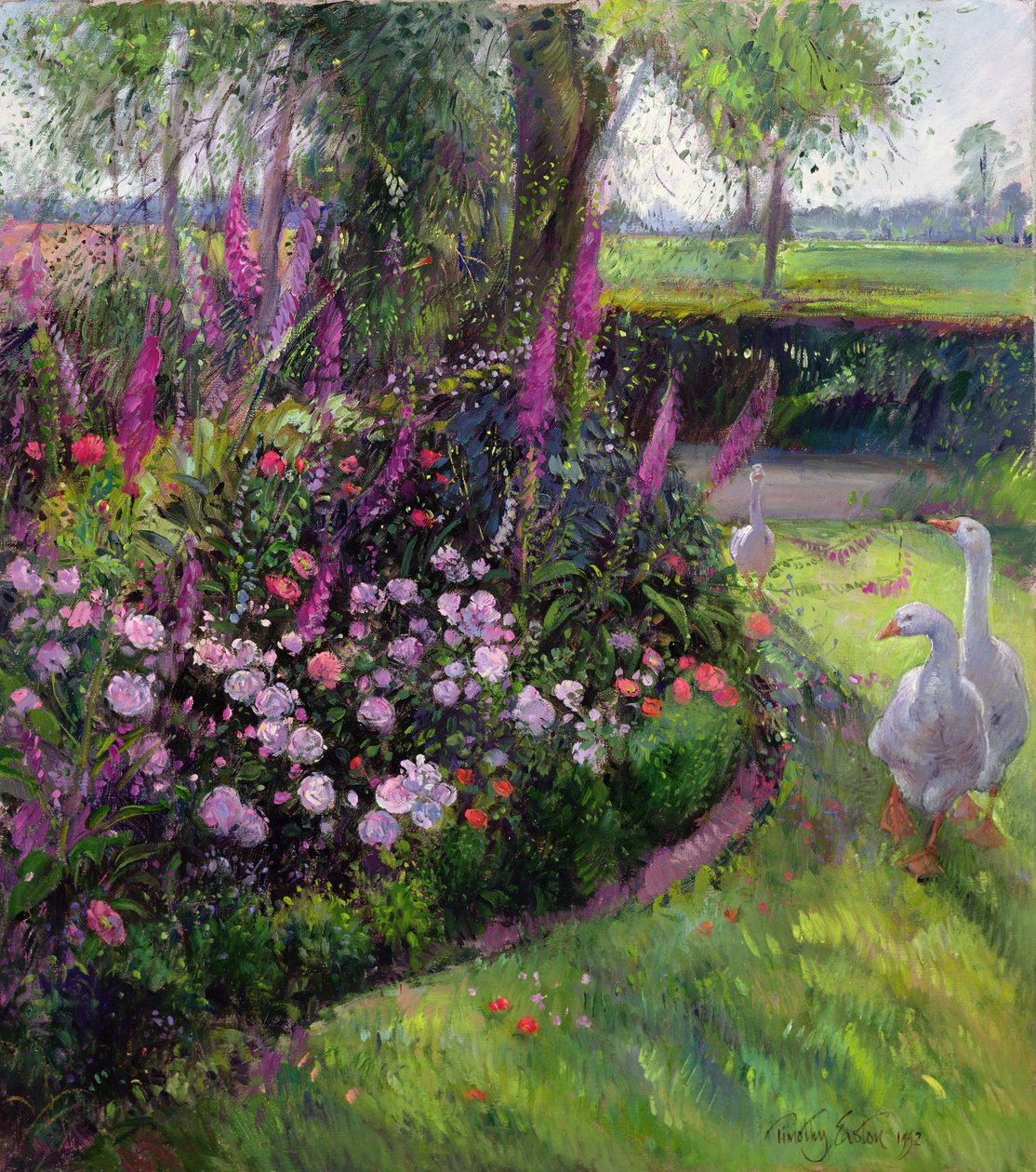Rose seng og gæs, 1992 af Timothy Easton