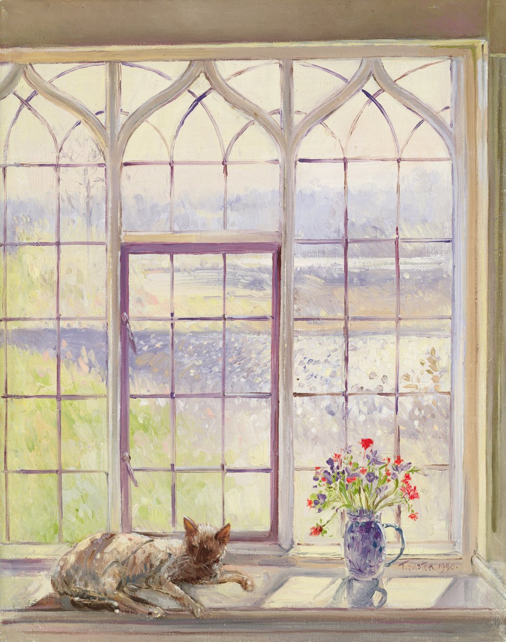 Sovende med anemoner af Timothy Easton