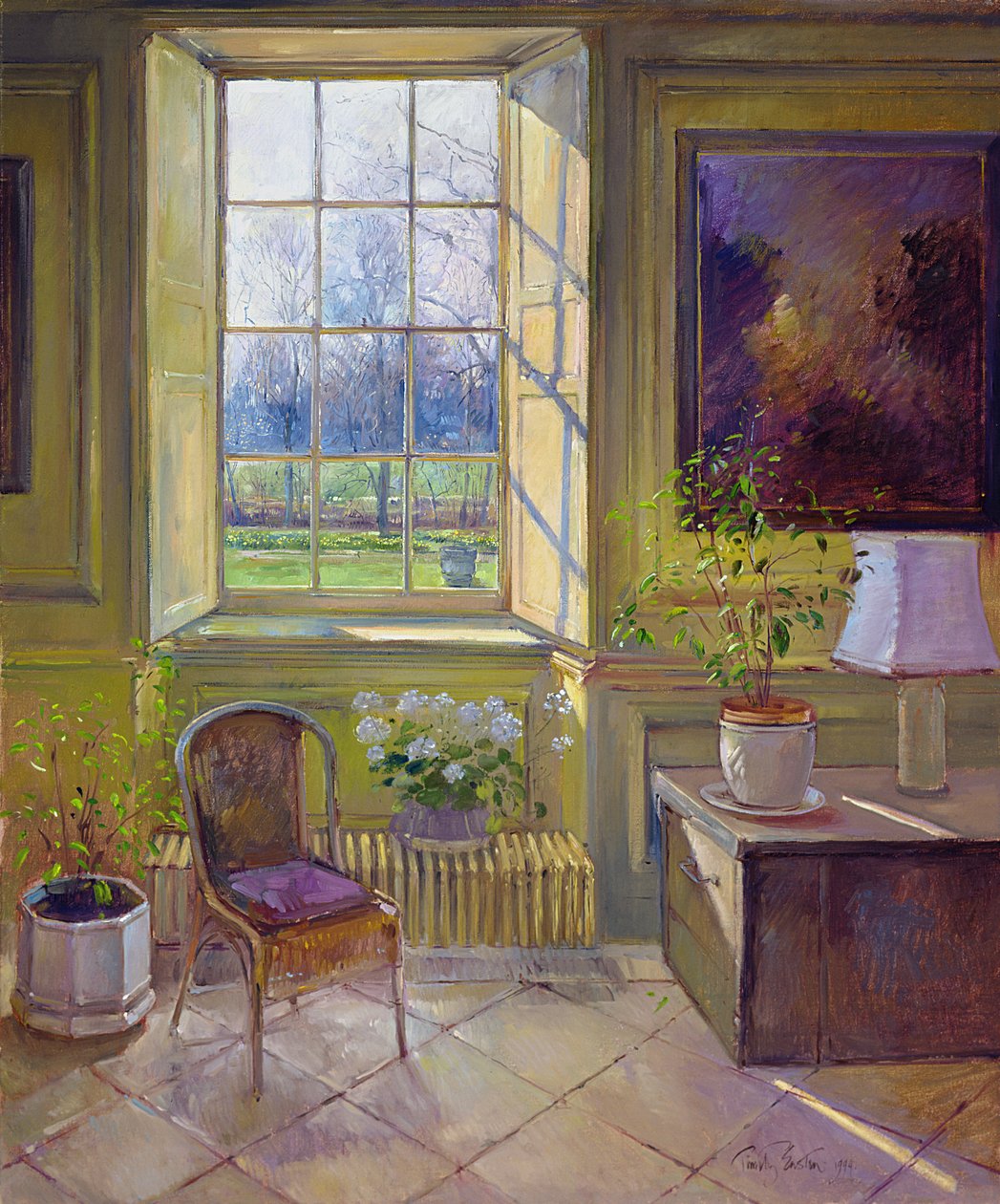 Spring Light and The Tangerine Trees, 1994 af Timothy Easton