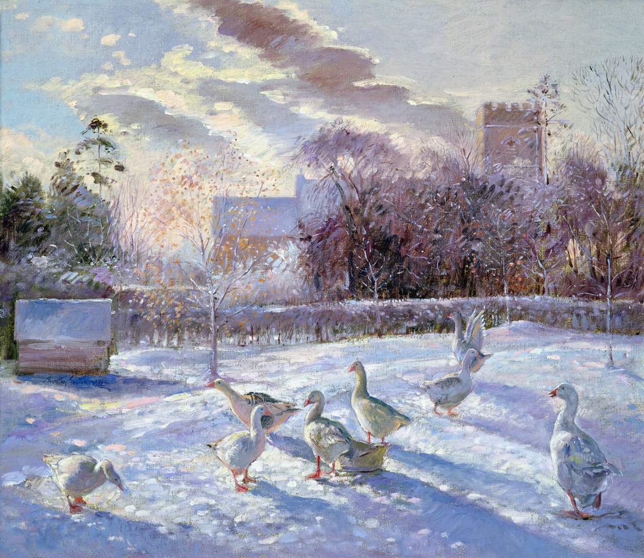 Vintergæs i Kirkens Eng af Timothy Easton
