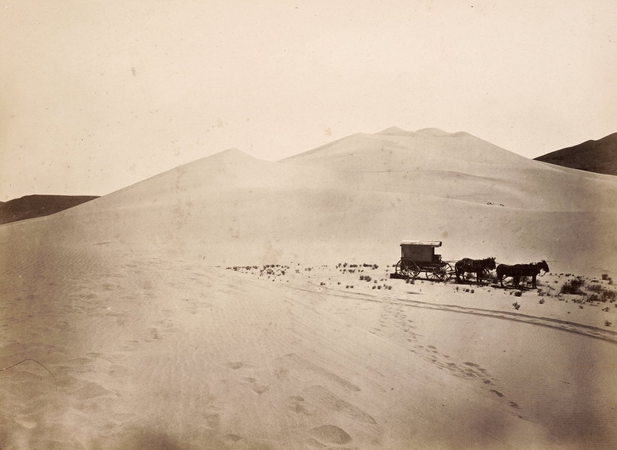 Sand Dunes, Carson Desert, Nevada af Timothy H. OSullivan
