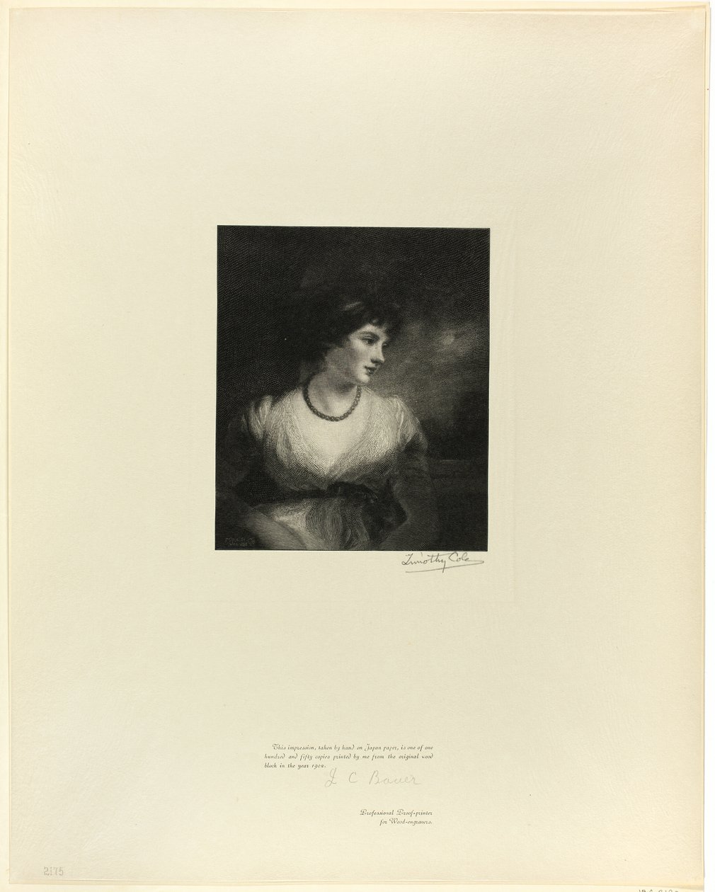 Grevinde af Oxford, fra Old English Masters af Timothy Cole