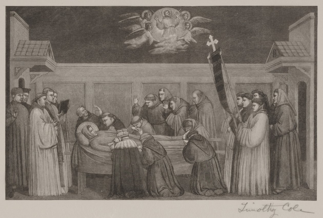 Sankt Frans død af Timothy Cole