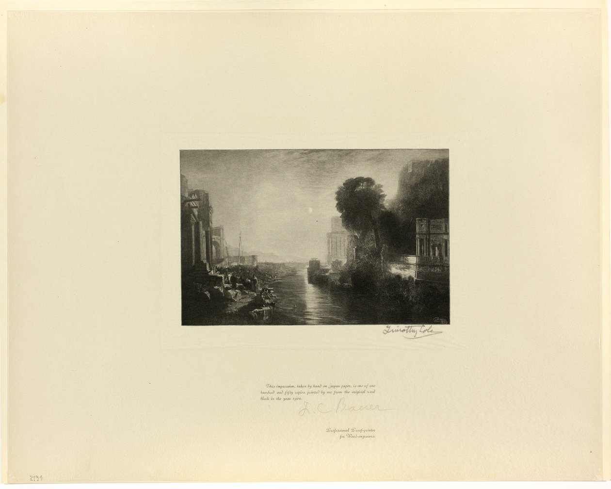 Dido Building Carthage, fra Old English Masters af Timothy Cole