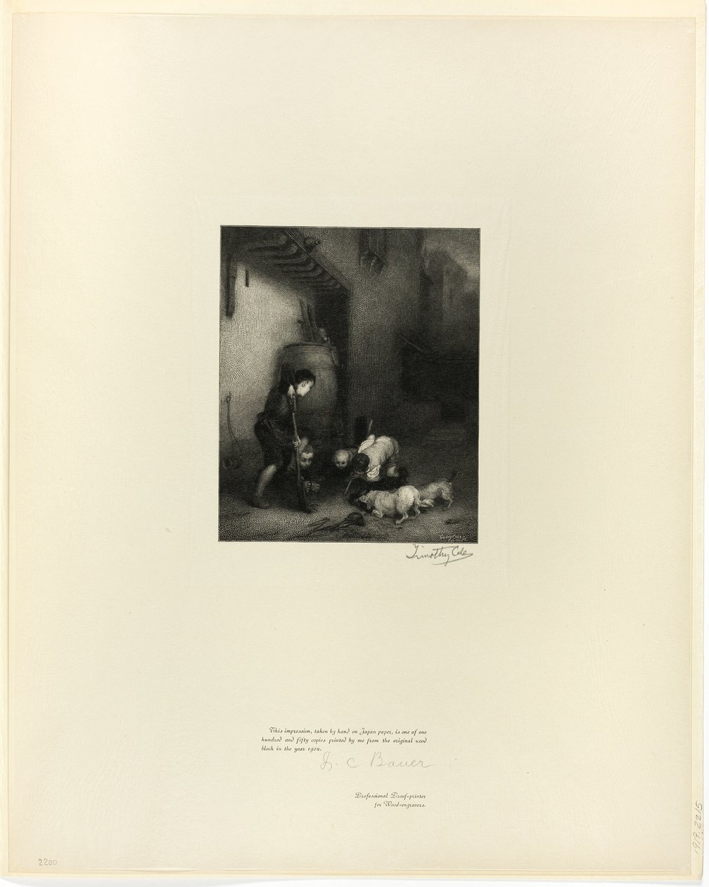 Grave efter rotter, fra Old English Masters af Timothy Cole