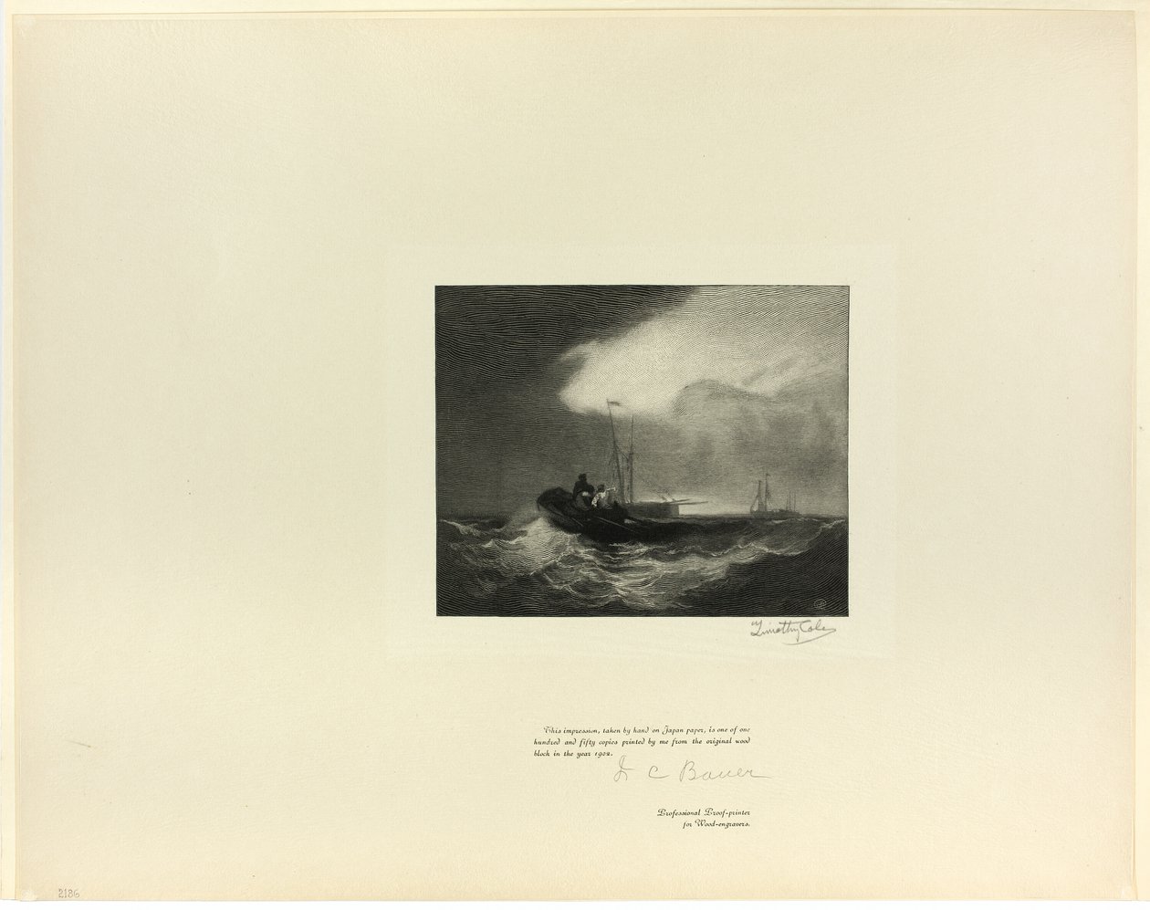 Fiskerbåde ud for Yarmouth, fra Old English Masters af Timothy Cole