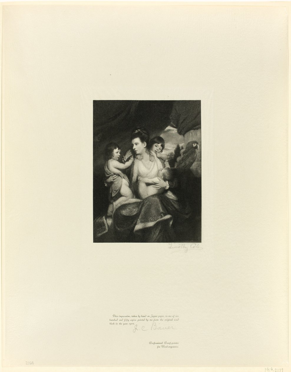 Lady Cockburn og familie, fra Old English Masters af Timothy Cole