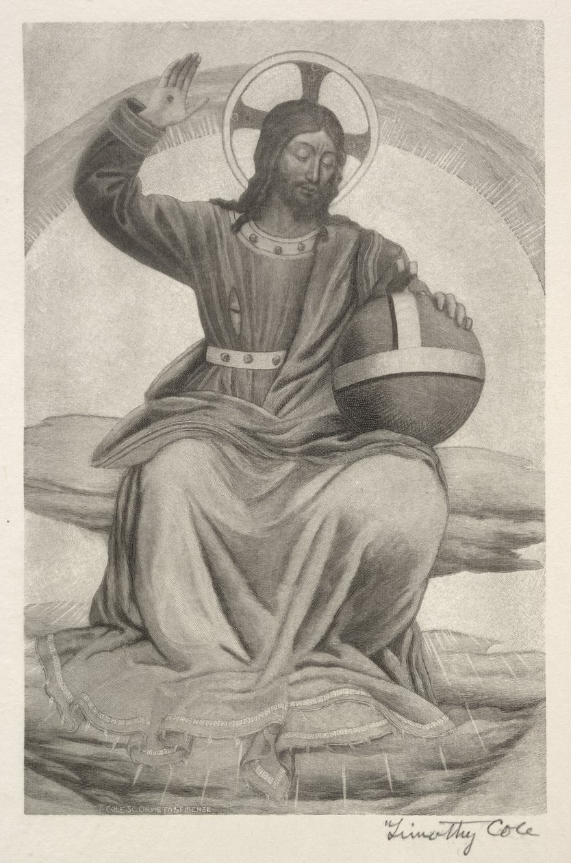 Gamle italienske mestre: Kristus på tronen, 1888-1892. af Timothy Cole