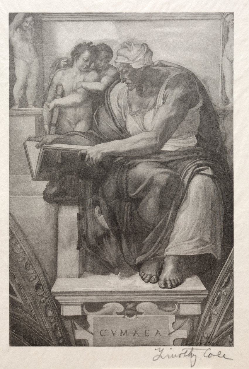 Gamle italienske mestre: Cumaean Sibyl, 1888-1892. af Timothy Cole