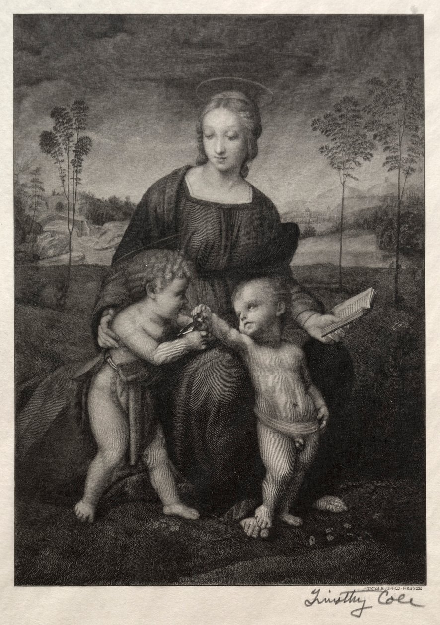 Gamle italienske mestre: Guldfinkens madonna, 1888-1892. af Timothy Cole