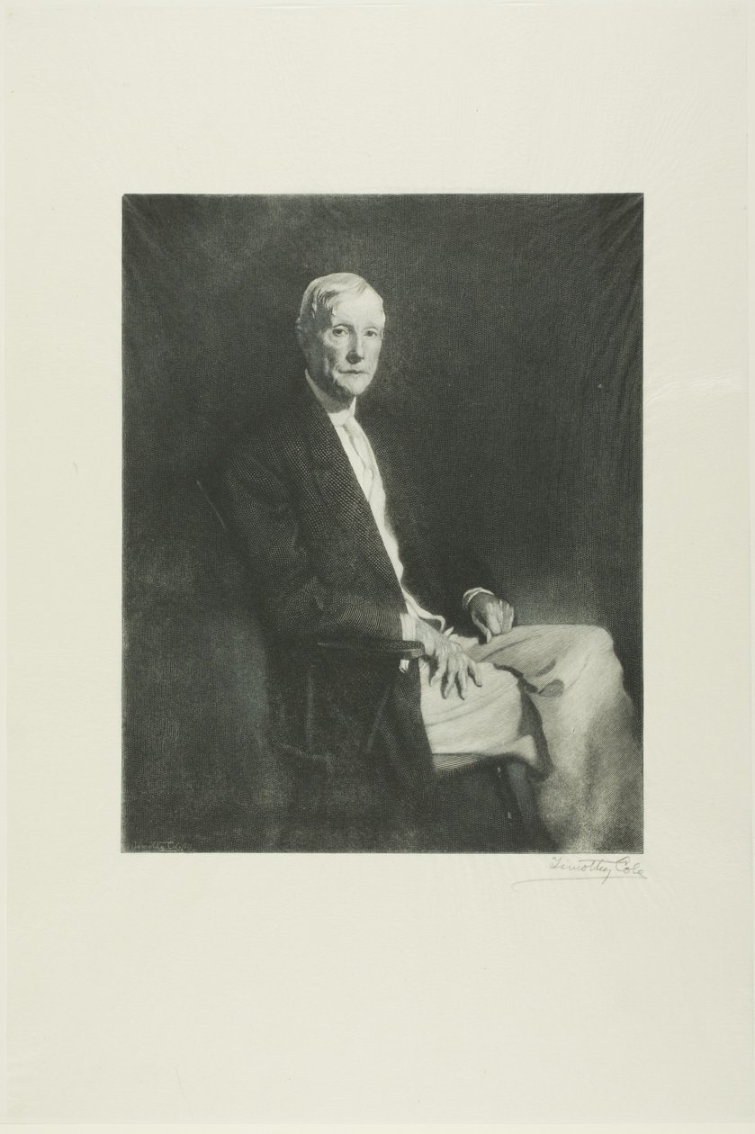 Portræt af John D. Rockefeller af Timothy Cole