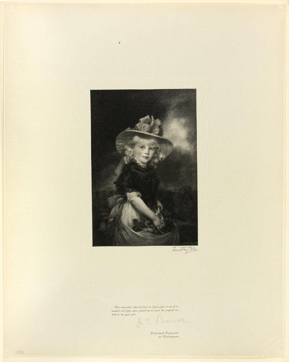 Prinsesse Sophia, datter af George III, fra Old English Masters af Timothy Cole