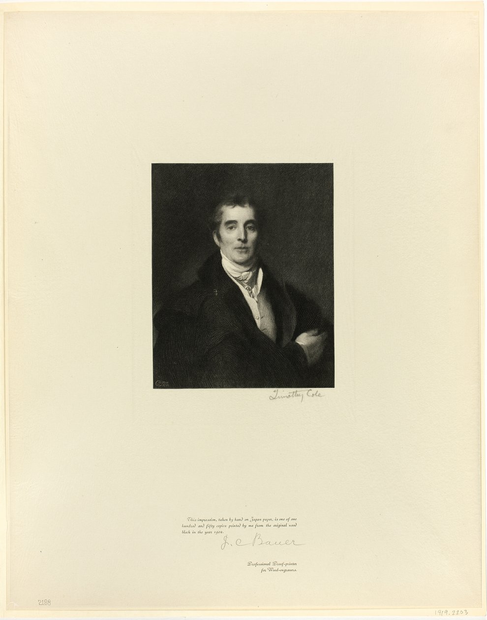 Hertugen af Wellington, fra Old English Masters af Timothy Cole