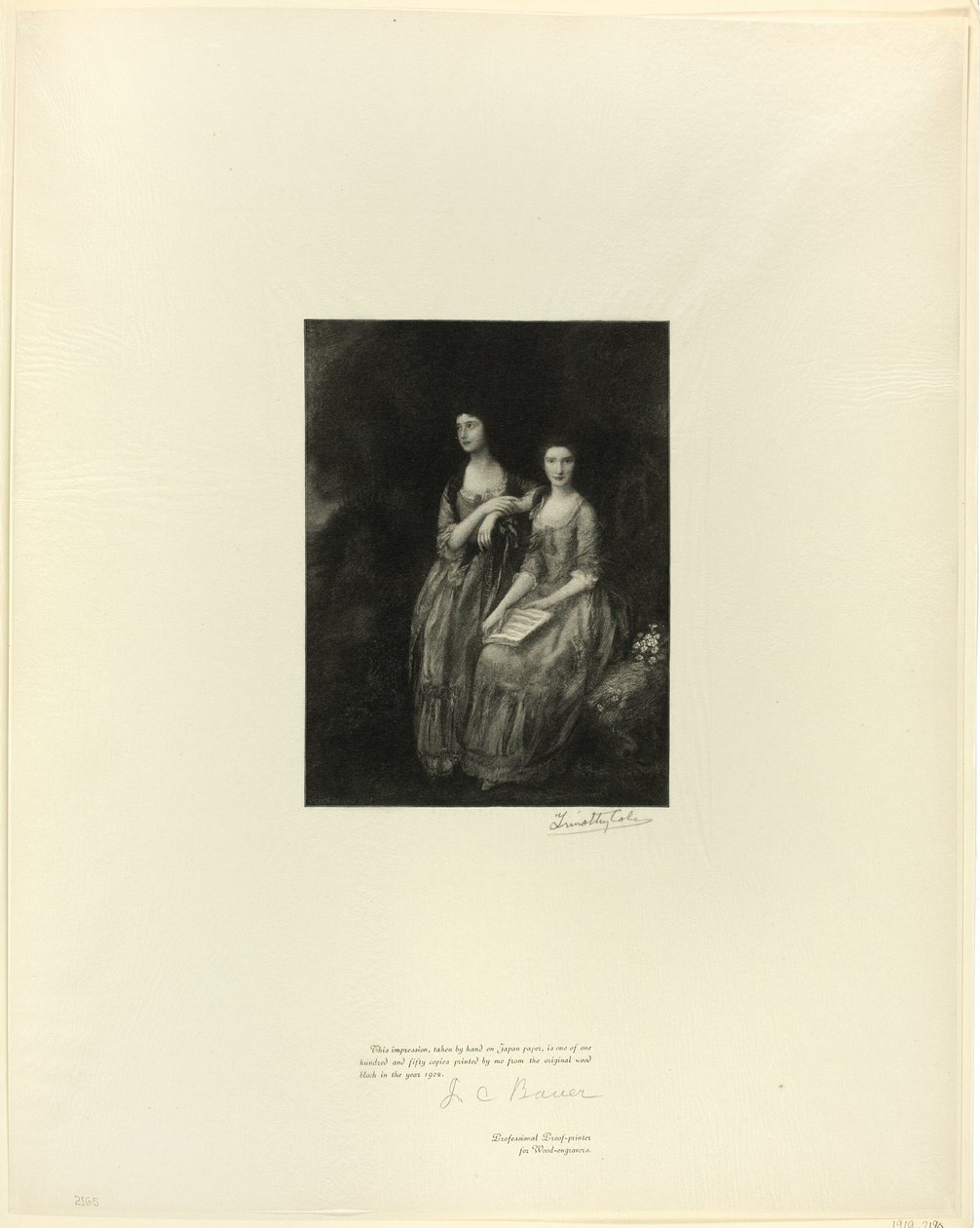 Søstrene: Mrs. Sheridan og Mrs. Tickell, fra Old English Masters af Timothy Cole