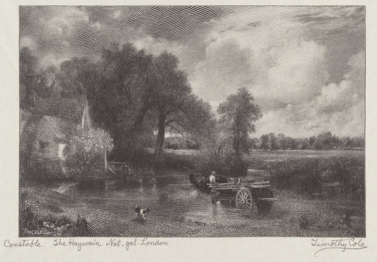 Høvinderen af Timothy Cole after John Constable
