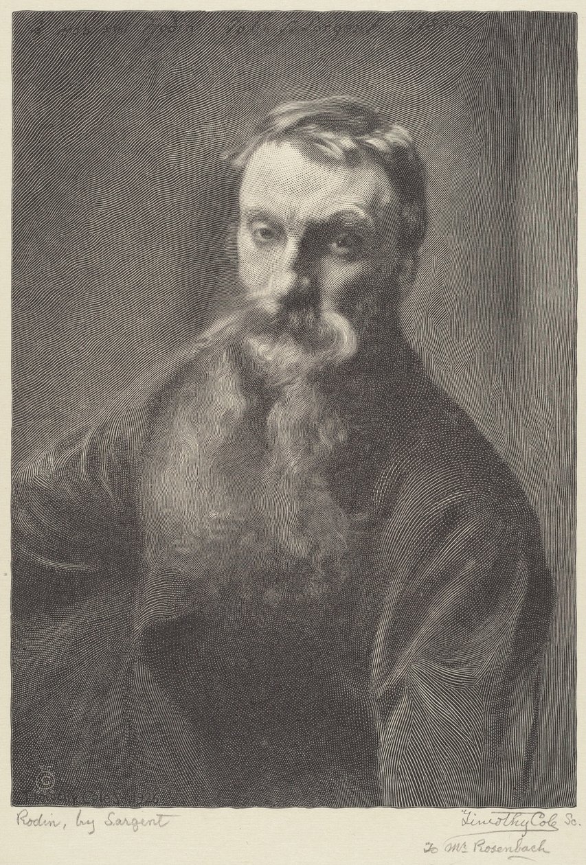 Rodin af Timothy Cole after John Singer Sargent