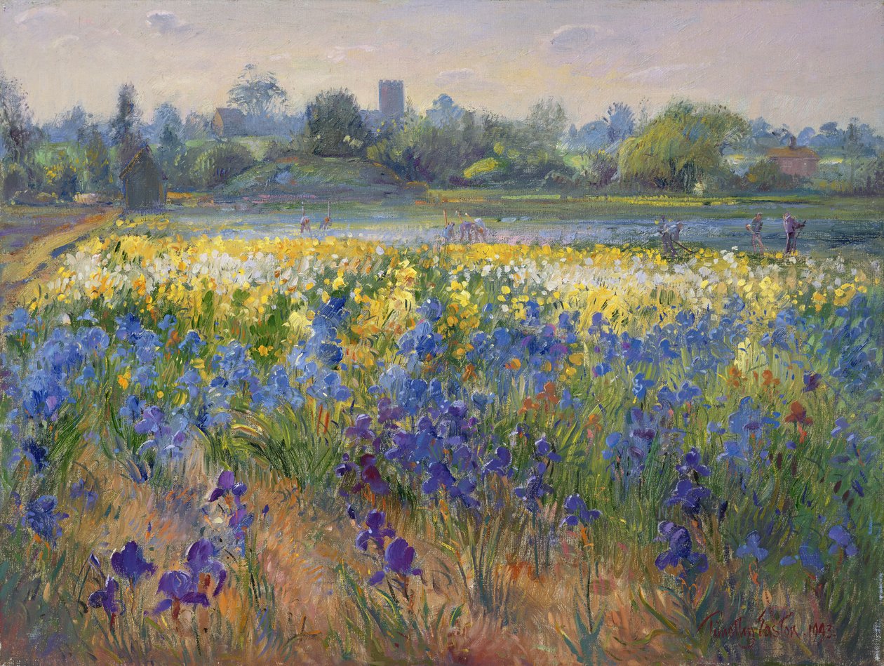 Blue Haze ved Burgate, 1993 af Timothy Easton
