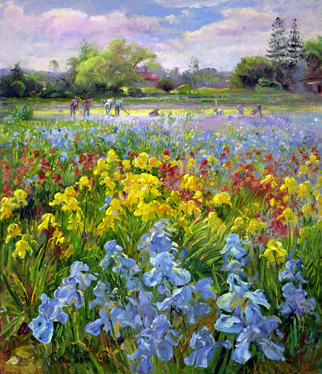 Hoeing Team og Iris Fields af Timothy Easton
