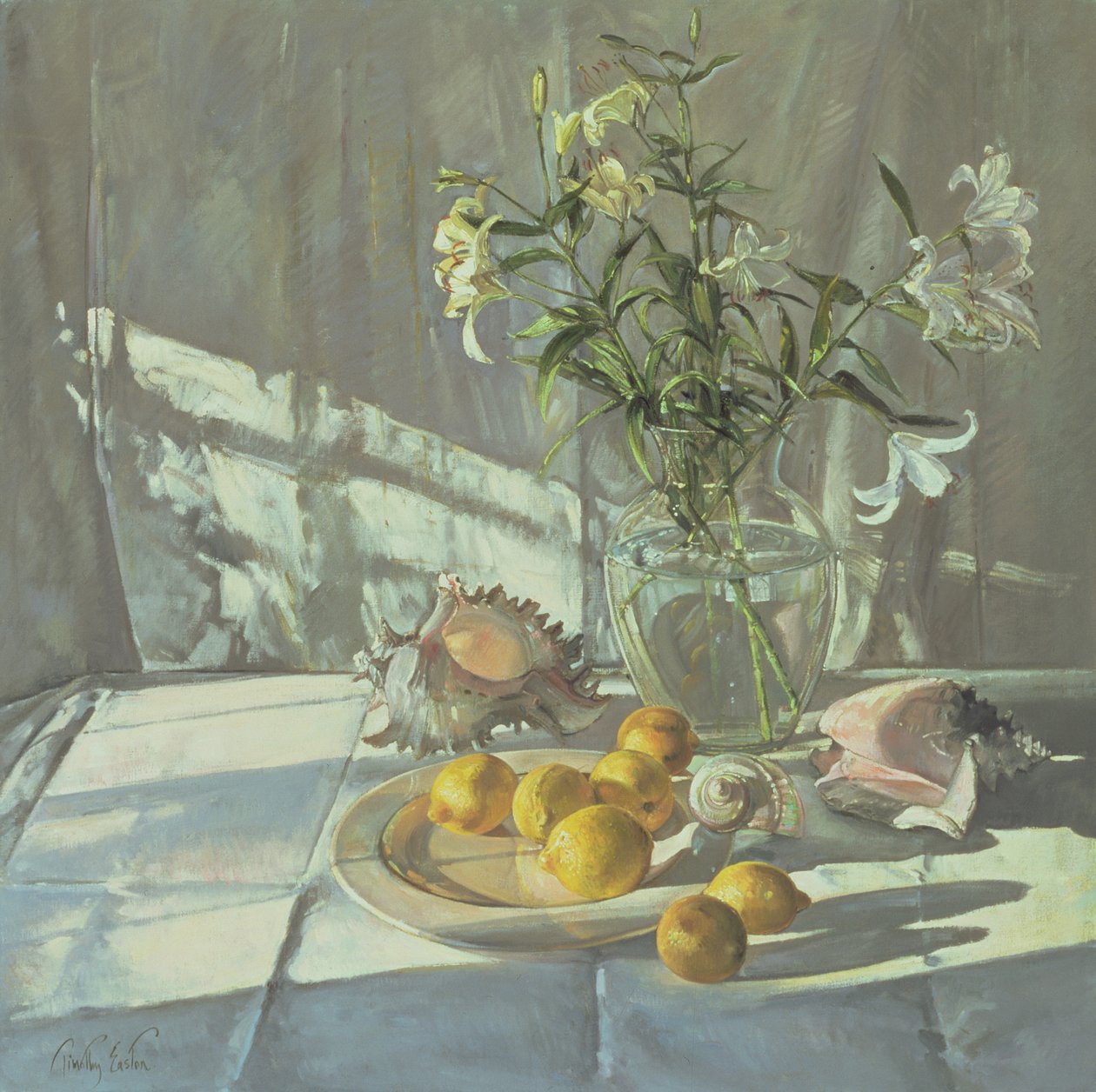 Refleksioner og skygger (olie på lærred) af Timothy Easton