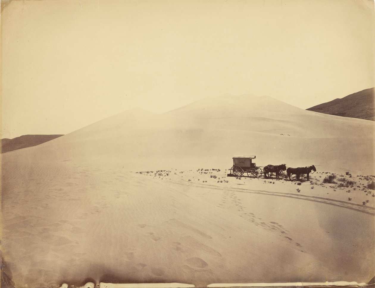 Desert Sand Hills nær Sink of Carson, Nevada af Timothy H. OSullivan