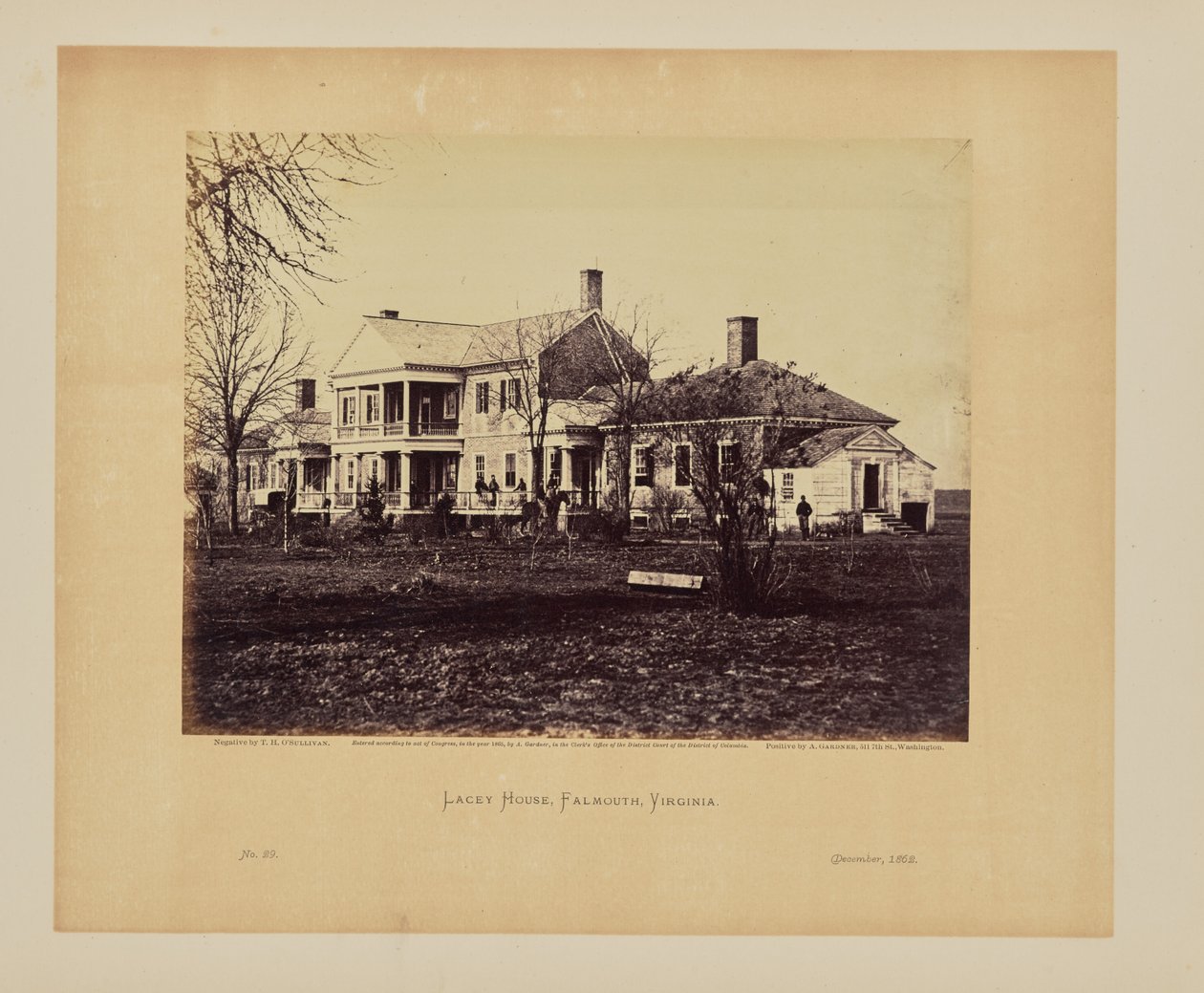 Lacey House, Falmouth, Virginia af Timothy H. OSullivan