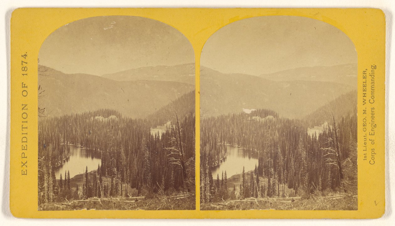 De forsvundne søer, ved begyndelsen af Conejos Canyon, Colorado, i Sierra San Juan-bjergkæden, nær vandskellet mellem Conejos og South Fork... af Timothy H. O